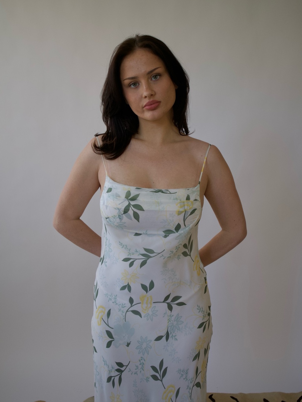 100% silk vintage bias cut dress - Picture 2 of 3